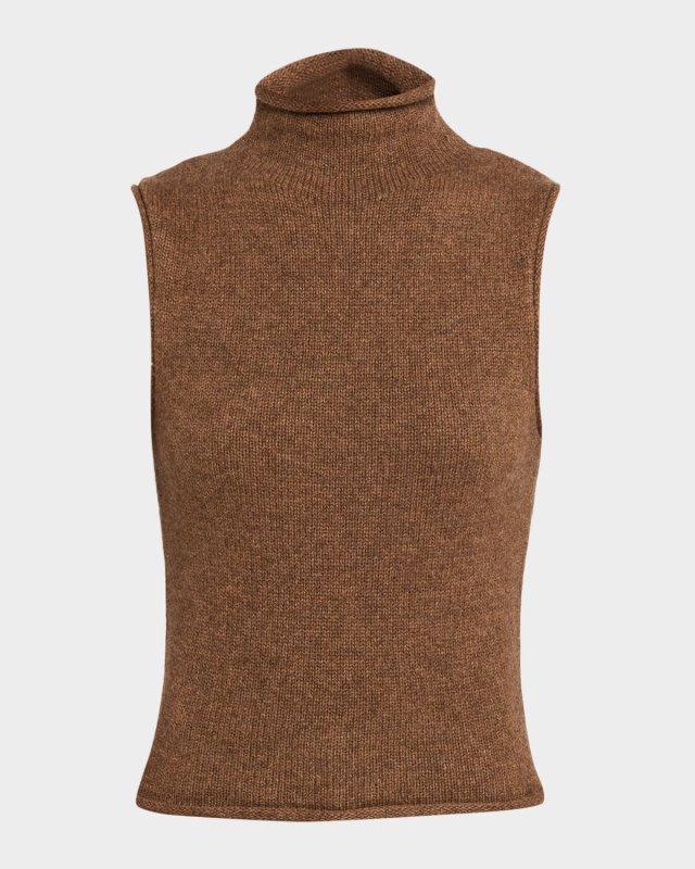 The Stevie Sleeveless Roll-Neck Sweater